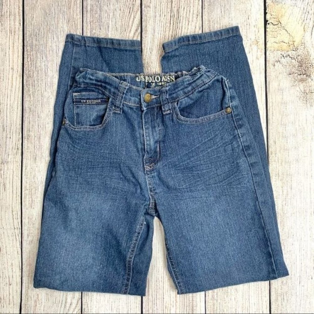 US Polo Assn Boys Adjustable Waist Straight Jeans Boys Size 10 - Picture 3 of 9